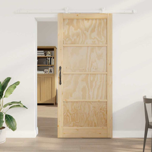 Sliding Door Set Manual ORKDAL Natural and white 36.6 x 83.1 in