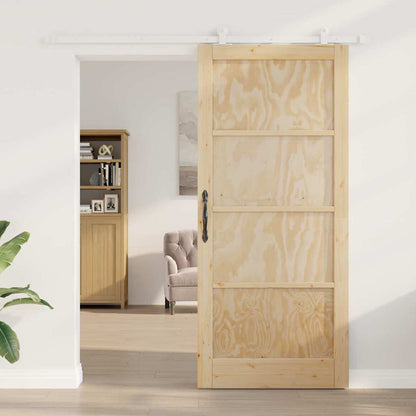 Sliding Door Set Manual ORKDAL Natural and white 36.6 x 83.1 in