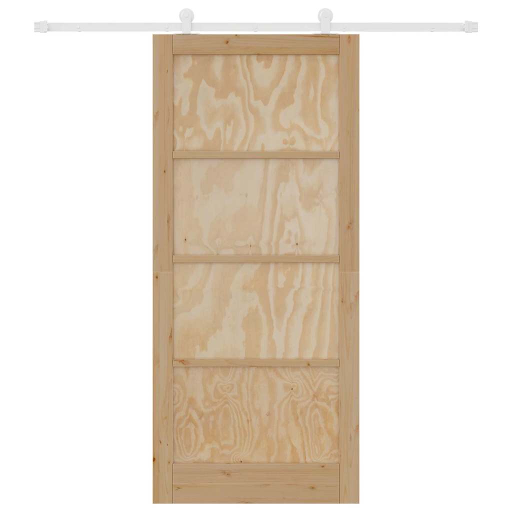 Sliding Door Set Manual ORKDAL Natural and white 36.6 x 83.1 in