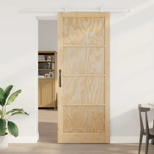 Sliding Door Set Manual ORKDAL Natural and white 36.6 x 91.3 in