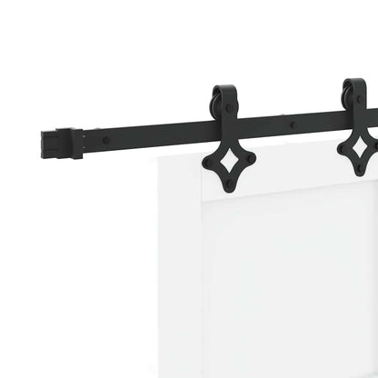 Sliding Door White and Black 32.68 x 79.53 in