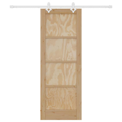 Sliding Door Natural and white 28.94 x 78.15 in
