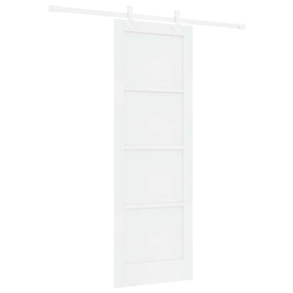 Sliding Door White 28.9 x 83.1 in Solid pine wood and steel