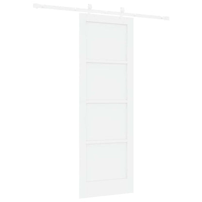 Sliding Door White 28.9 x 83.1 in Solid pine wood and steel