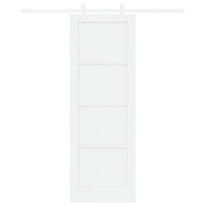 Sliding Door White 28.9 x 83.1 in Solid pine wood and steel