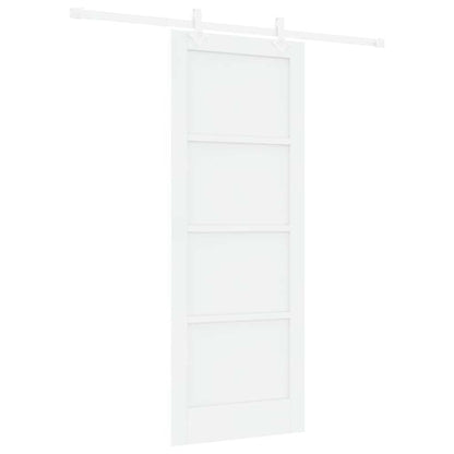 Sliding Door White 30.7 x 79.5 in Solid pine wood and steel
