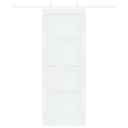 Sliding Door White 30.7 x 83.1 in Solid pine wood and steel