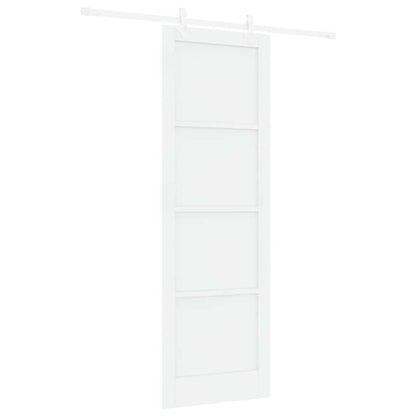 Sliding Door White 30.7 x 91.3 in Solid pine wood and steel