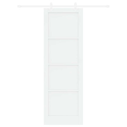 Sliding Door White 30.7 x 91.3 in Solid pine wood and steel