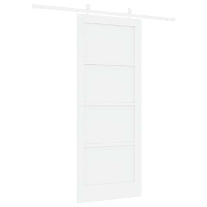 Sliding Door White 32.7 x 79.5 in Solid pine wood and steel