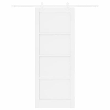 Sliding Door White 32.7 x 83.1 in Solid pine wood and steel