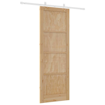 Sliding Door White 32.7 x 91.4 in Solid pine wood and steel