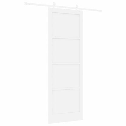 Sliding Door White 32.7 x 91.4 in Solid pine wood and steel