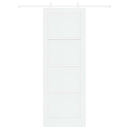 Sliding Door White 32.7 x 91.4 in Solid pine wood and steel