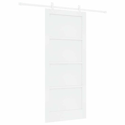 Sliding Door White 33.9 x 78.1 in Solid pine wood and steel