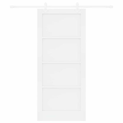 Sliding Door White 33.9 x 78.1 in Solid pine wood and steel