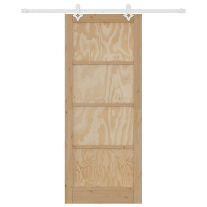Sliding Door White 33.9 x 83.1 in Solid pine wood and steel