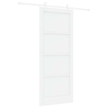Sliding Door White 33.9 x 83.1 in Solid pine wood and steel