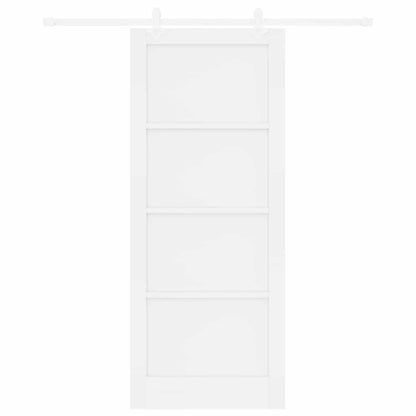 Sliding Door White 33.9 x 83.1 in Solid pine wood and steel