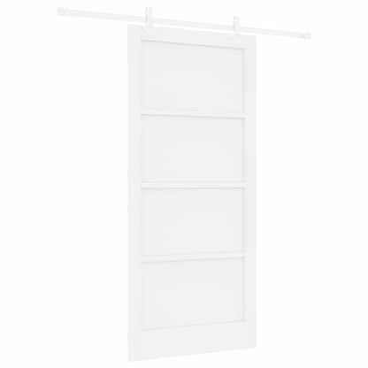 Sliding Door White 36.6 x 79.5 in Solid pine wood and steel