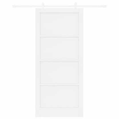 Sliding Door White 36.6 x 83.1 in Solid pine wood and steel
