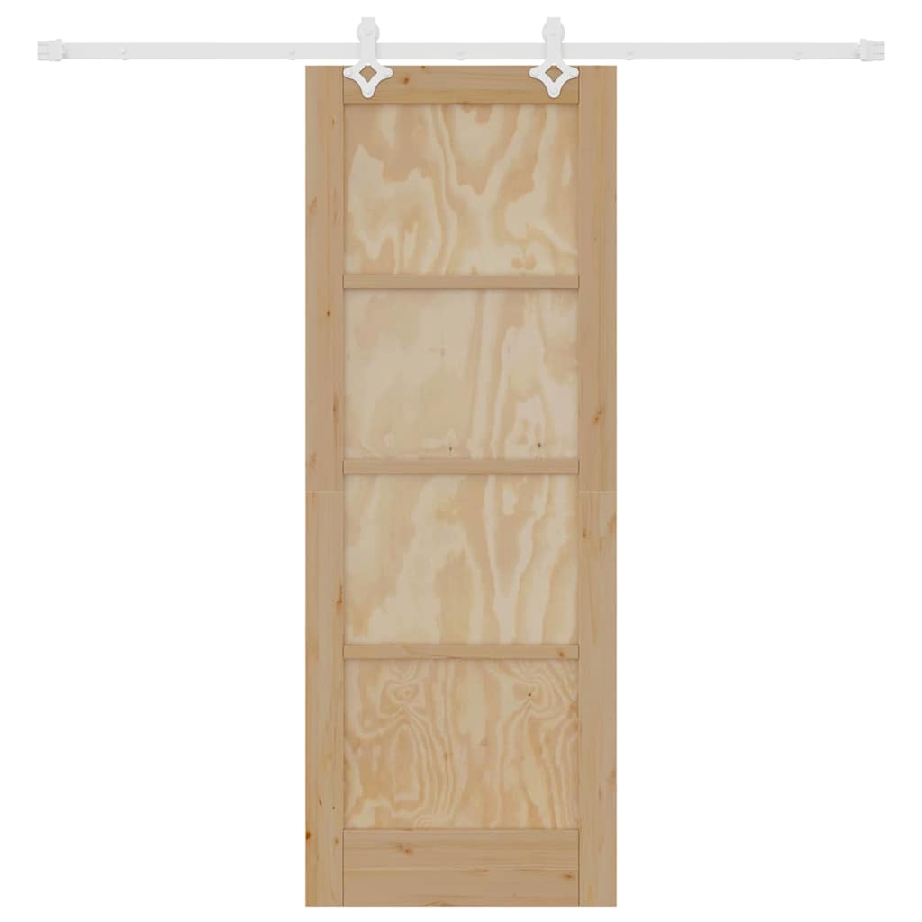 Sliding Door Natural and white 28.94 x 78.15 in