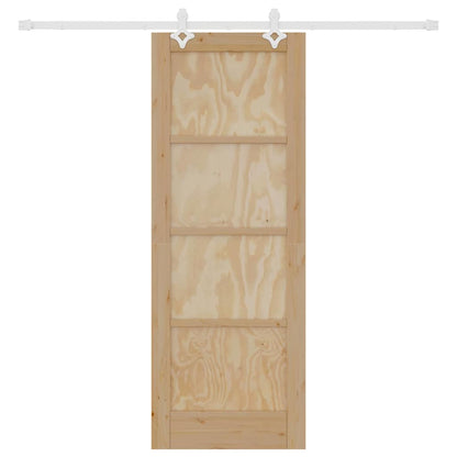 Sliding Door Natural and white 28.94 x 78.15 in
