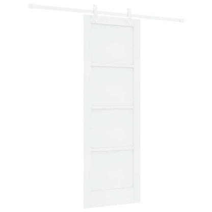 Sliding Door White 28.9 x 83.1 in Solid pine wood and steel
