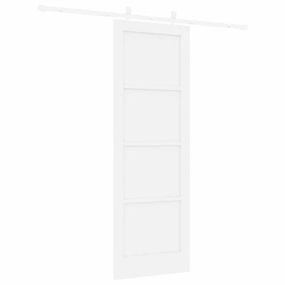 Sliding Door White 28.9 x 83.1 in Solid pine wood and steel