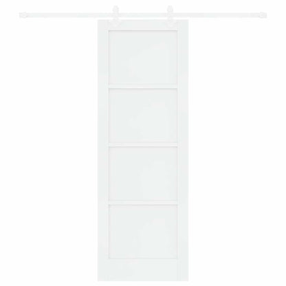Sliding Door White 28.9 x 83.1 in Solid pine wood and steel