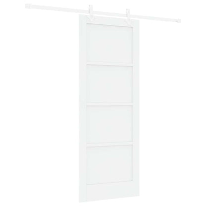 Sliding Door White 30.7 x 79.5 in Solid pine wood and steel