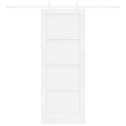 Sliding Door White 30.7 x 79.5 in Solid pine wood and steel