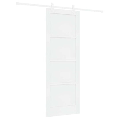 Sliding Door White 30.7 x 83.1 in Solid pine wood and steel
