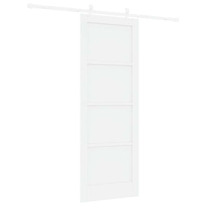 Sliding Door White 30.7 x 83.1 in Solid pine wood and steel