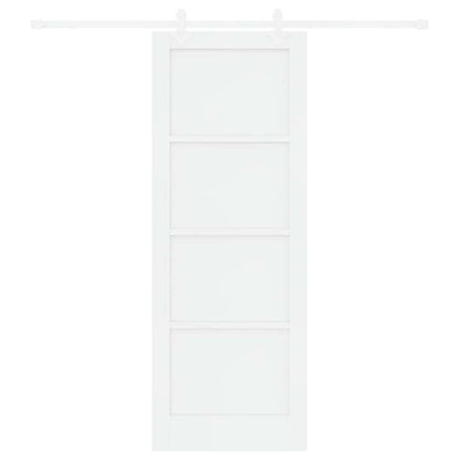 Sliding Door White 30.7 x 83.1 in Solid pine wood and steel