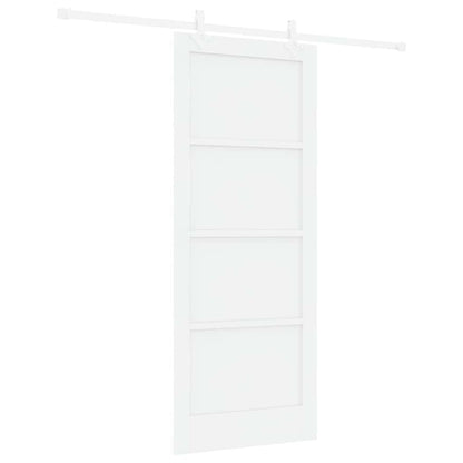 Sliding Door White 32.7 x 79.5 in Solid pine wood and steel