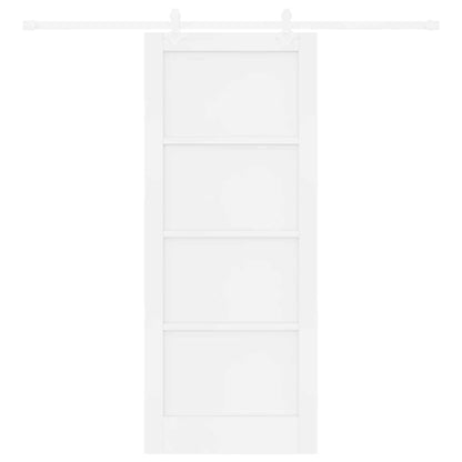 Sliding Door White 32.7 x 79.5 in Solid pine wood and steel