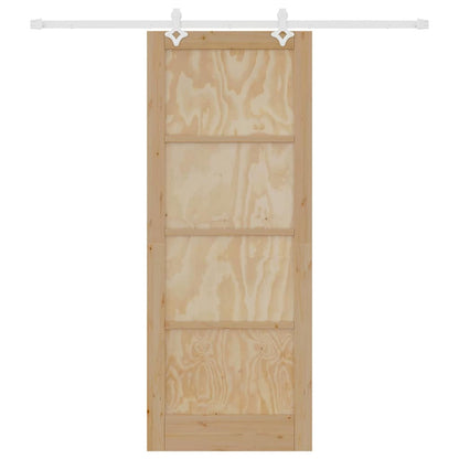 Sliding Door White 32.7 x 83.1 in Solid pine wood and steel
