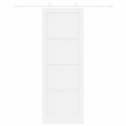 Sliding Door White 32.7 x 91.4 in Solid pine wood and steel
