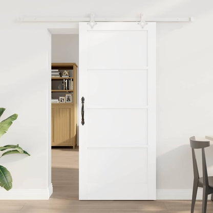 Sliding Door White 33.9 x 78.1 in Solid pine wood and steel