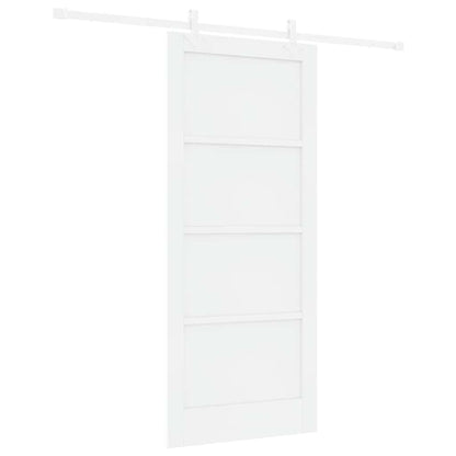 Sliding Door White 33.9 x 78.1 in Solid pine wood and steel