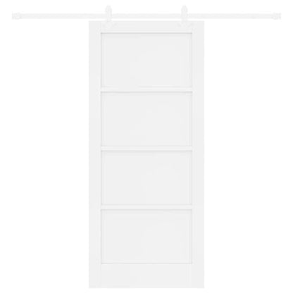Sliding Door White 33.9 x 78.1 in Solid pine wood and steel