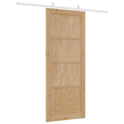 Sliding Door Natural and white 33.86 x 83.07 in