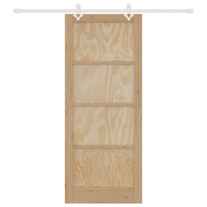 Sliding Door Natural and white 33.86 x 83.07 in