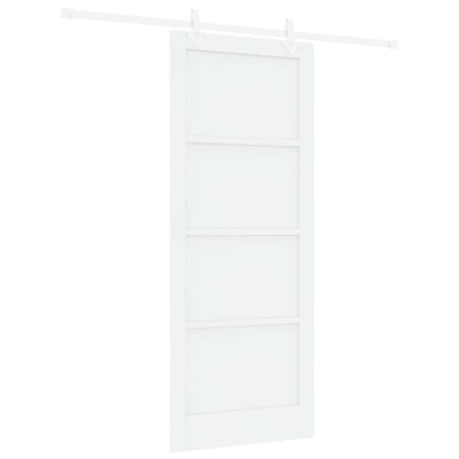 Sliding Door White 33.9 x 83.1 in Solid pine wood and steel