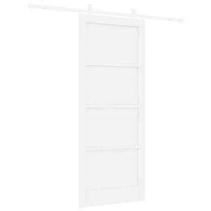Sliding Door White 33.9 x 83.1 in Solid pine wood and steel
