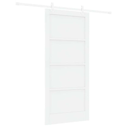 Sliding Door White 36.6 x 79.5 in Solid pine wood and steel