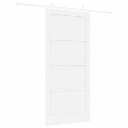 Sliding Door White 36.6 x 79.5 in Solid pine wood and steel
