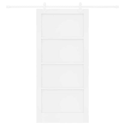 Sliding Door White 36.6 x 79.5 in Solid pine wood and steel
