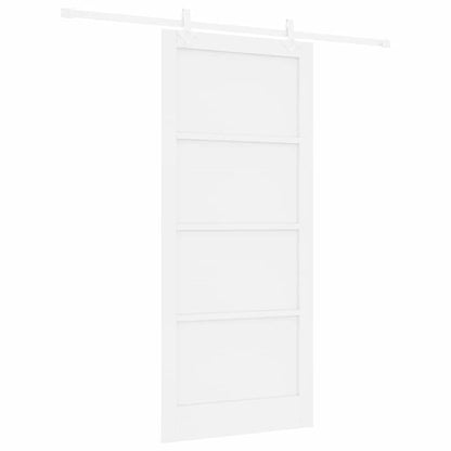 Sliding Door White 36.6 x 83.1 in Solid pine wood and steel